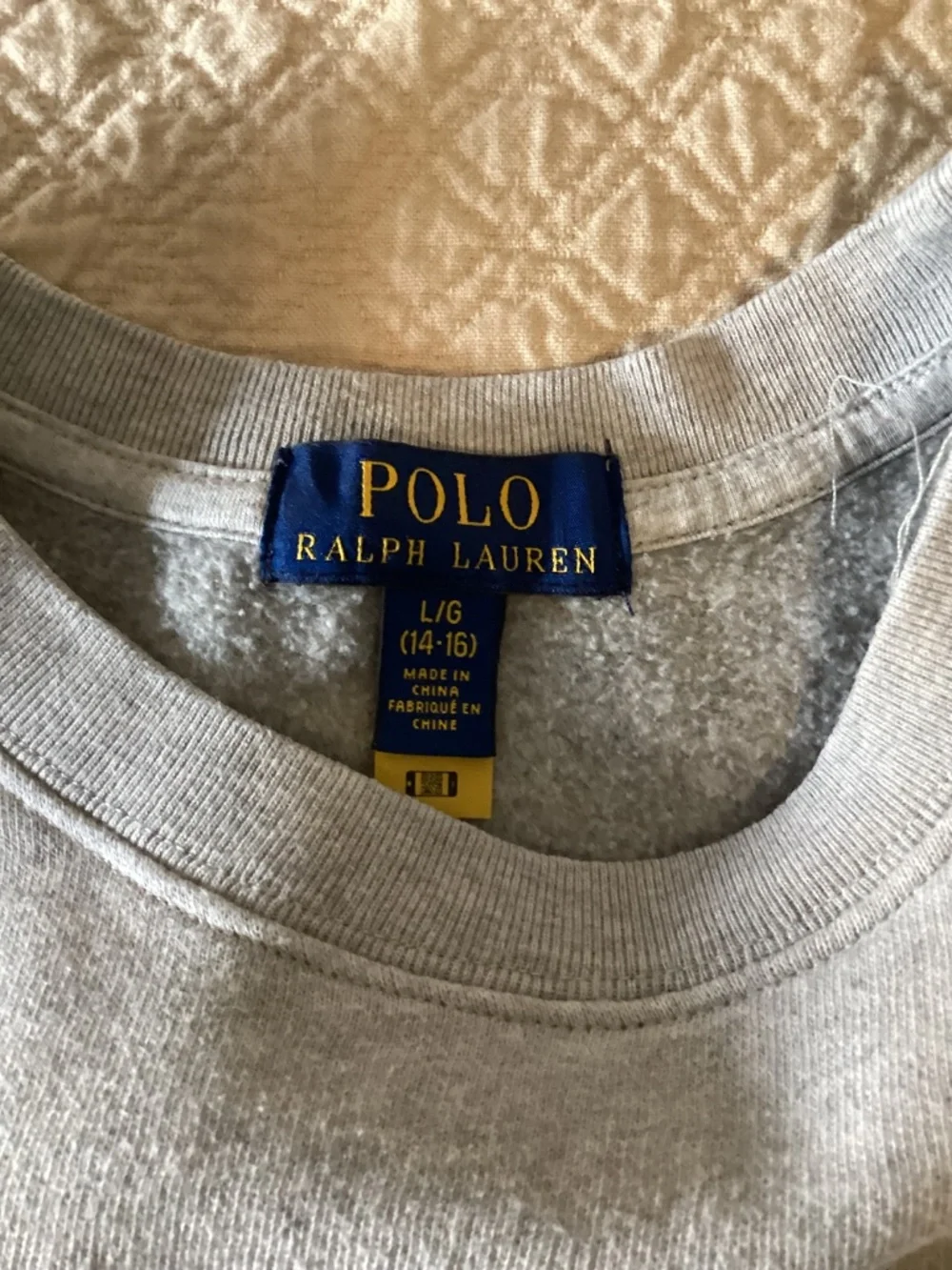 Polo Ralph Lauren boys size 14/16 holiday bear sweatshirt